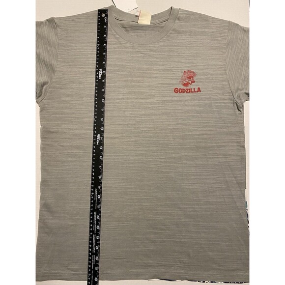 Godzilla Ukiyo-e 2 Side Graphics T-Shirt  GZUT-006 JAPAN XL / Fits L Gray NWT - Picture 5 of 16
